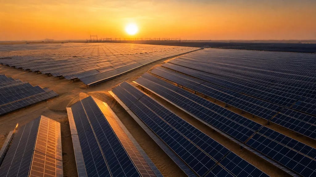Middle East utility-scale solar farm