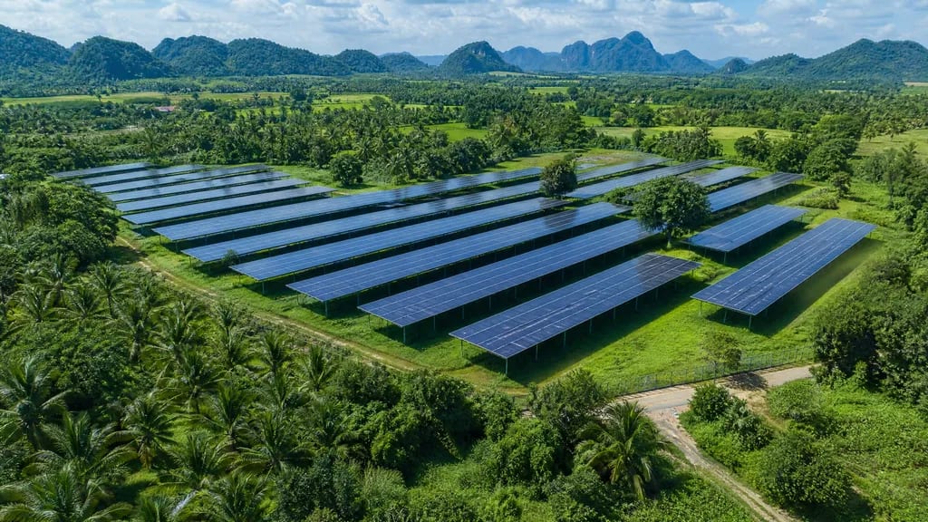 Southeast Asia tropical solar farm